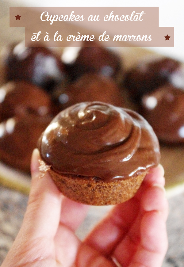 Cupcakes Chocolat et Crème de Marrons